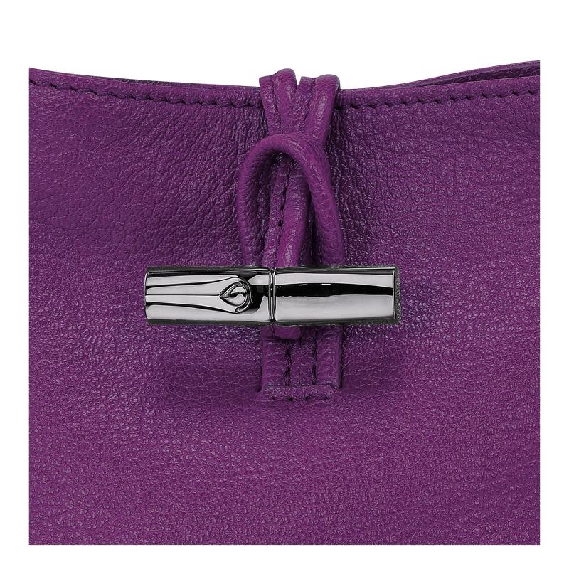 Violet Purple Longchamp Roseau XS Women's Crossbody Bags | JXFT-61893