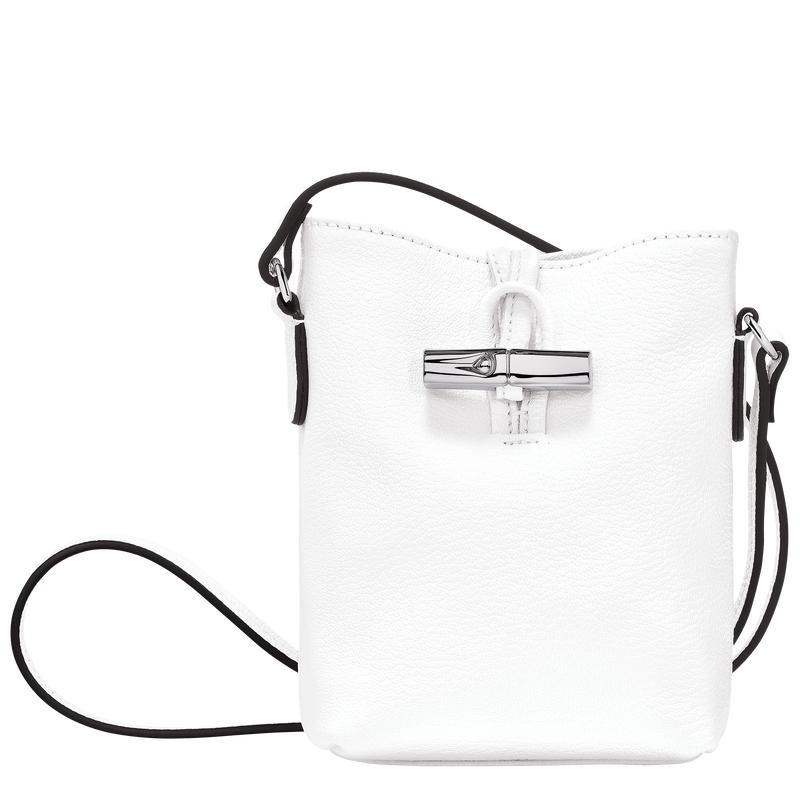 White Longchamp Roseau XS Women\'s Crossbody Bags | ITHE-06512