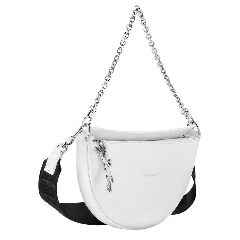 White Longchamp Smile S Women's Crossbody Bags | RYOD-60817