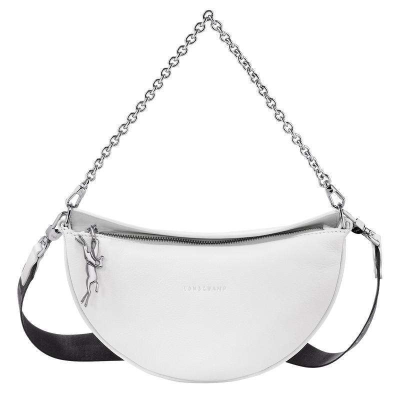 White Longchamp Smile S Women\'s Crossbody Bags | RYOD-60817