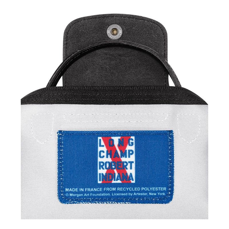 White Longchamp x Robert Indiana Men's Pouches | XBQE-42687