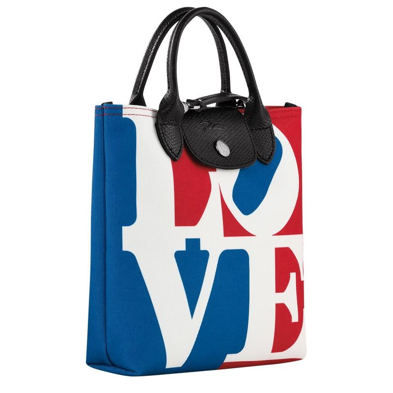 White Longchamp x Robert Indiana XS Men's Crossbody Bags | SXEF-71368