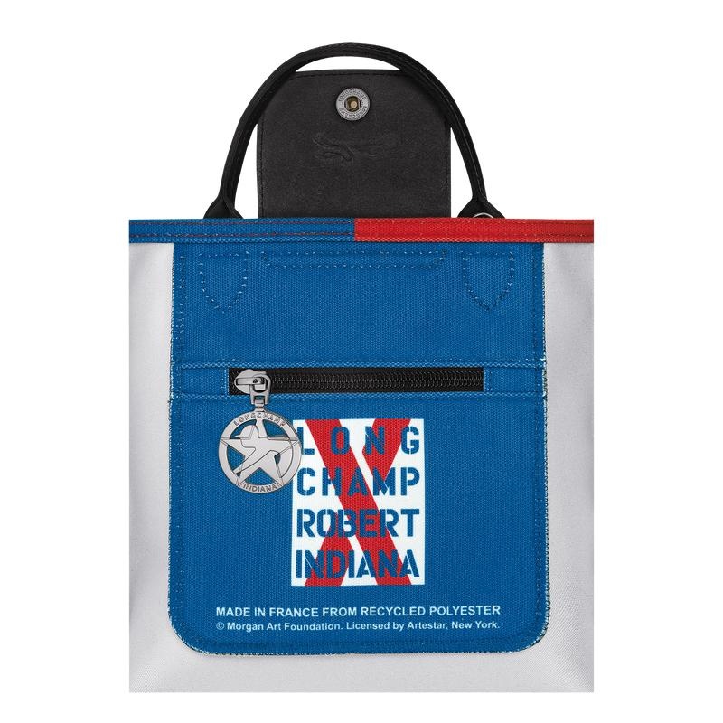 White Longchamp x Robert Indiana XS Men's Crossbody Bags | SXEF-71368